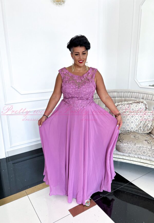 Sukienka MALIBU - WRZOSOWA MAXI